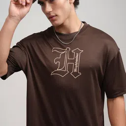HIGHLANDER Men Typography Printed Round Neck Oversized T-shirt-image-73