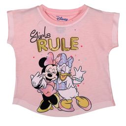 Disney by Wear Your Mind Girls Pink Printed Extended Sleeves T-shirt-image-77