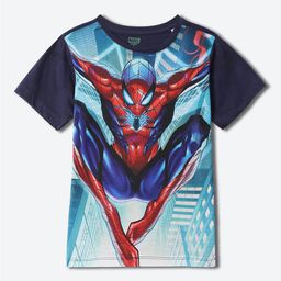 YK Marvel Boys Spider-Man Printed Round Neck Short Sleeves Regular T-shirt-image-84