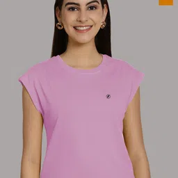 Friskers Women Purple 2 Extended Sleeves T-shirt-image-98