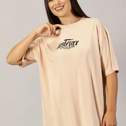 THE HOLLANDER Women Typography Extended Sleeves T-shirt-image-76