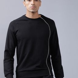 HIGHLANDER Men Black Solid Sweatshirt-picture-10