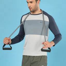Technosport  Colourblocked Round Neck Techno Cool+ UPF50 Slim Fit Sports T-shirt-image-2