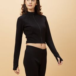 Being Human Women Colourblocked High Neck Pockets Slim Fit T-shirt-picture-32