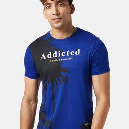 People Graphic Printed Cotton Slim Fit T-shirt-image-40
