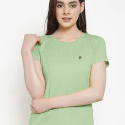 Friskers Slim Fit Round Neck Short Sleeves Cotton Casual Tshirt-image-87