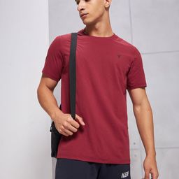 Technosport Cotflex Round Neck Short Sleeves Rapid-Dry Slim Fit T-shirt-image-35