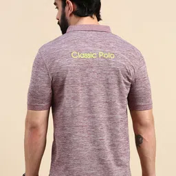 Classic Polo Self Design Slim Fit Polo Collar Antimicrobial T-shirt-image-22