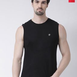 Friskers Pack Of 2 Sleeveless Pure Cotton Slim Fit T-shirts-image-87