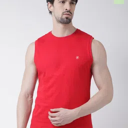 Friskers Pack Of 2 Round Neck Sleeveless Pure Cotton Slim Fit T-shirt-image-40