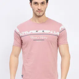 Duke Men Typography Printed Slim Fit T-shirt-image-40