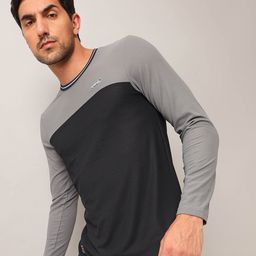Technosport Colourblocked Anti Odour Slim Fit Sports T-shirt-image-20