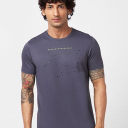 SPYKAR Round Neck Cotton Embellished Slim Fit T-shirt-image-19