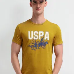 U.S. Polo Assn. Denim Co. Men Graphic Printed Round Neck Cotton Slim Fit T-shirt-image-57