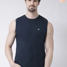 Friskers Pack Of 2 Round Neck Sleeveless Cotton Slim Fit T-shirt-image-96