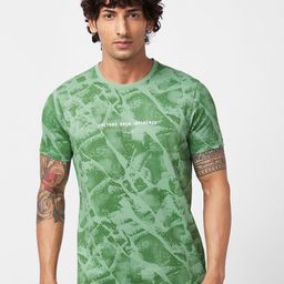 SPYKAR Abstract Printed Cotton T-Shirt-image-22