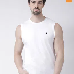 Friskers Pack Of 2 Round Neck Sleeveless Pure Cotton Slim Fit T-shirt-image-94