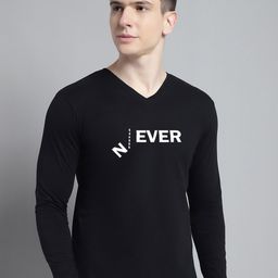 FBAR Typography Printed Cotton Slim Fit T-shirt-image-25