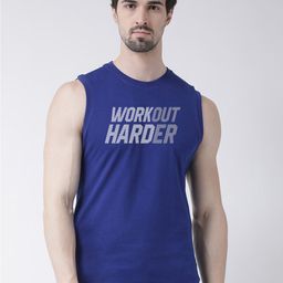 Friskers Typography Printed Sleeveless Pure Cotton Slim Fit T-shirt-image-8