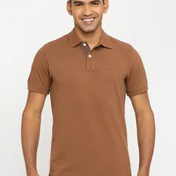 Basics Polo Collar Slim Fit Cotton T-shirt-image-70