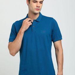 Turtle Men Solid Polo Collar Slim Fit T-shirt-picture-36