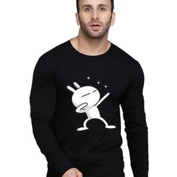 SLOWLORIS Graphic Printed Bio-Wash Pure Cotton Slim Fit T-shirt-image-45