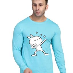 SLOWLORIS Graphic Printed Bio-Wash Pure Cotton Slim Fit T-shirt-image-43