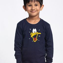 Friskers Boys Navy Blue Printed Applique Slim Fit T-shirt-image-33