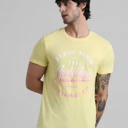 Jack & Jones Typography Printed Crew Neck Slim Fit Pure Cotton T-shirt-picture-32