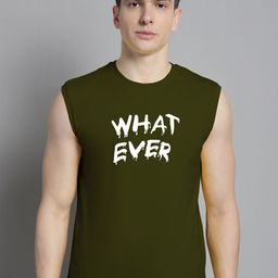 FBAR Typography Printed Pure Cotton Slim Fit T-shirt-image-85