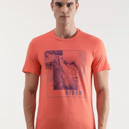 Lee Graphic Printed Cotton Slim Fit T-shirt-image-91