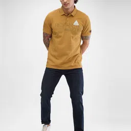 SPYKAR Men Typography Printed Polo Collar Slim Fit T-shirt-image-74