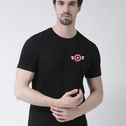 Friskers Captain America Printed Round Neck Bio-Wash Cotton Slim Fit T-shirt-picture-23