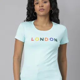 SHOWOFF Typography Printed Slim Fit T-shirt-image-52