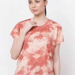UZARUS Tie And Dye Round Neck T-shirt-image-58