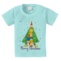 Babywish Kids Christmas Printed Short Sleeves Relaxed Fit Cotton T-shirt-image-67