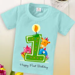 Babywish Kids First Birthday Printed Cotton T-shirt-70