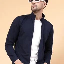 Rigo Mock Collar Cotton Sweatshirt-image-1