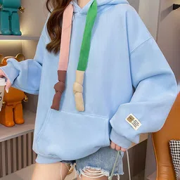 JC Mode Hooded Longline Pullover Sweatshirt-image-25