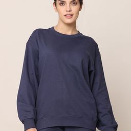 Saltpetre Round Neck Organic Cotton Pullover Sweatshirt-picture-45