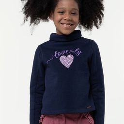 One Friday Girls Graphic Printed Cotton Mock Collar Pullover Sweatshirt-image-76