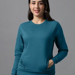 Amante Round Neck Pullover Sweatshirt-image-115