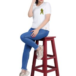 TAJNAN Women Solid Round Neck T-shirt-image-32