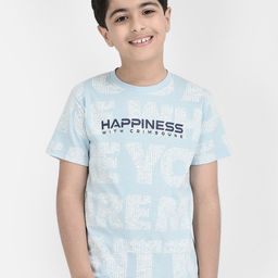 Crimsoune Club Boys Typography Printed Pure Cotton T-Shirt-12