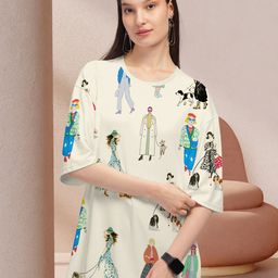 HELLCAT Graphic Printed Round Neck Oversized T-shirt-picture-31