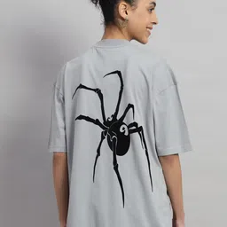 GRIFFEL Graphic Printed Drop-Shoulder Sleeves Oversized Cotton T-shirt-image-54