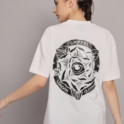 GRIFFEL Graphic Printed Drop Shoulder Sleeves Cotton Oversized T-shirt-image-65