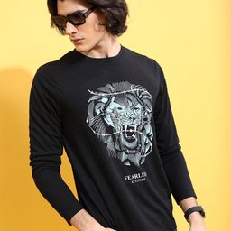 KETCH Graphic Printed Relaxed Fit Round Neck T-Shirt-image-50