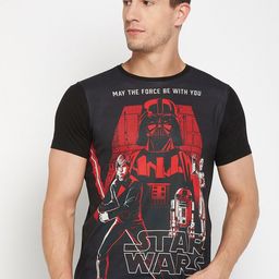 Wear Your Mind Star Wars Printed Round Neck T-shirt-image-78
