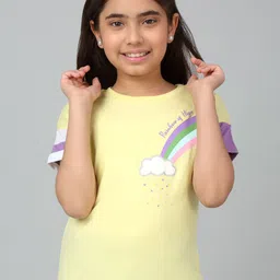 Cantabil Girls Graphic Printed T-shirt-image-35